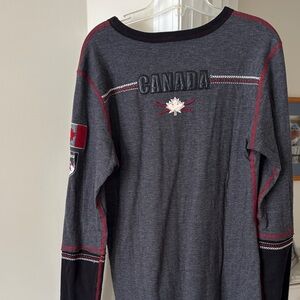 Alp N Rock Gray and Red Long Sleeve Tee